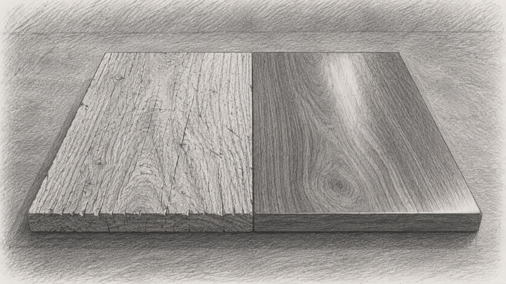 Same Wood, Different Finish